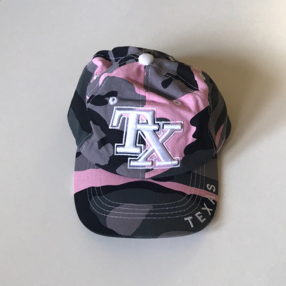 Pink Baseball Cap-Camouflage-Texas